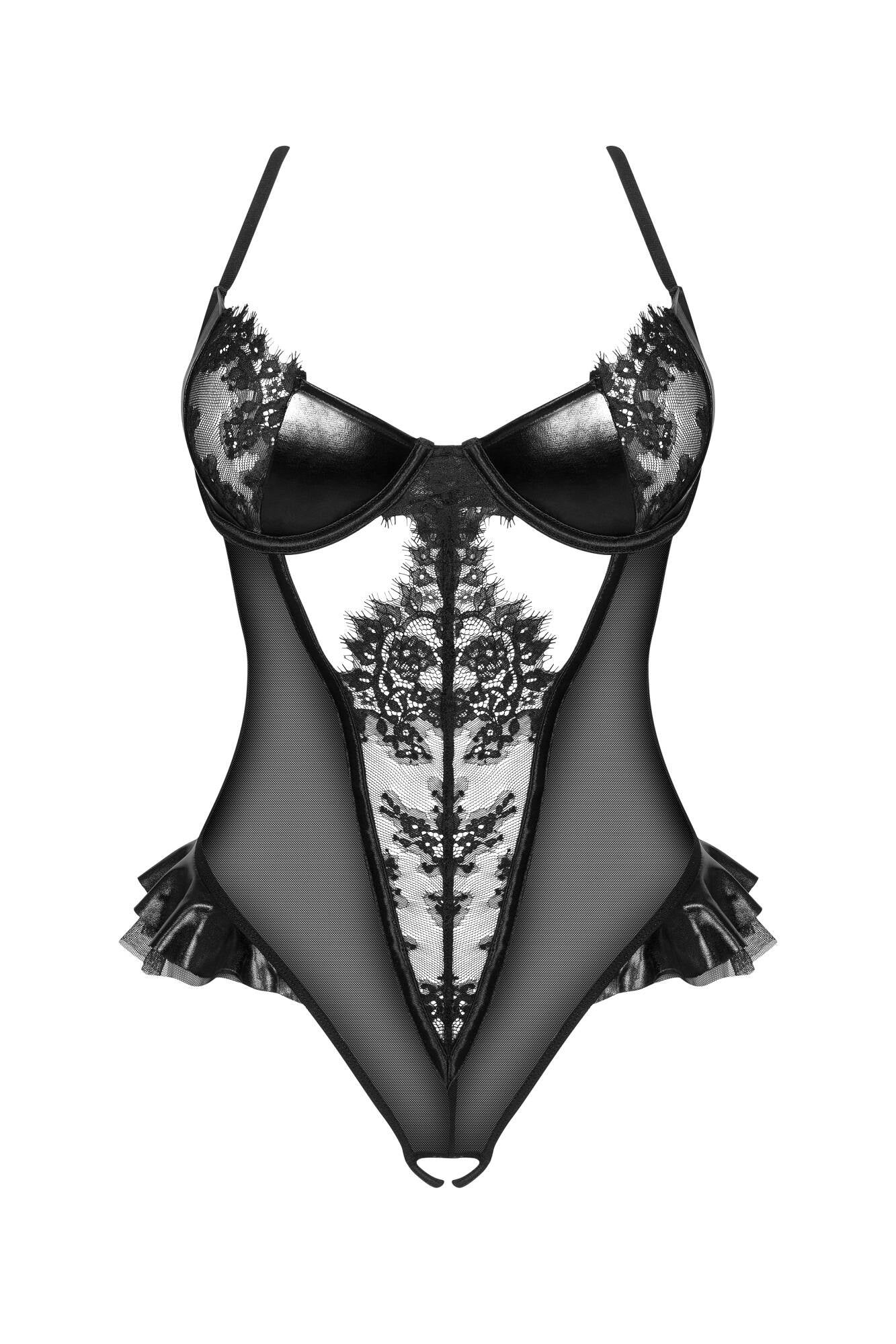 Beauty Night Rafaella Sheer Lace Teddy — view 4
