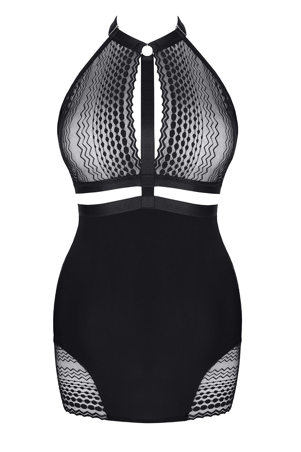 Demoniq Manuela Sheer Lace Top Dress — view 3