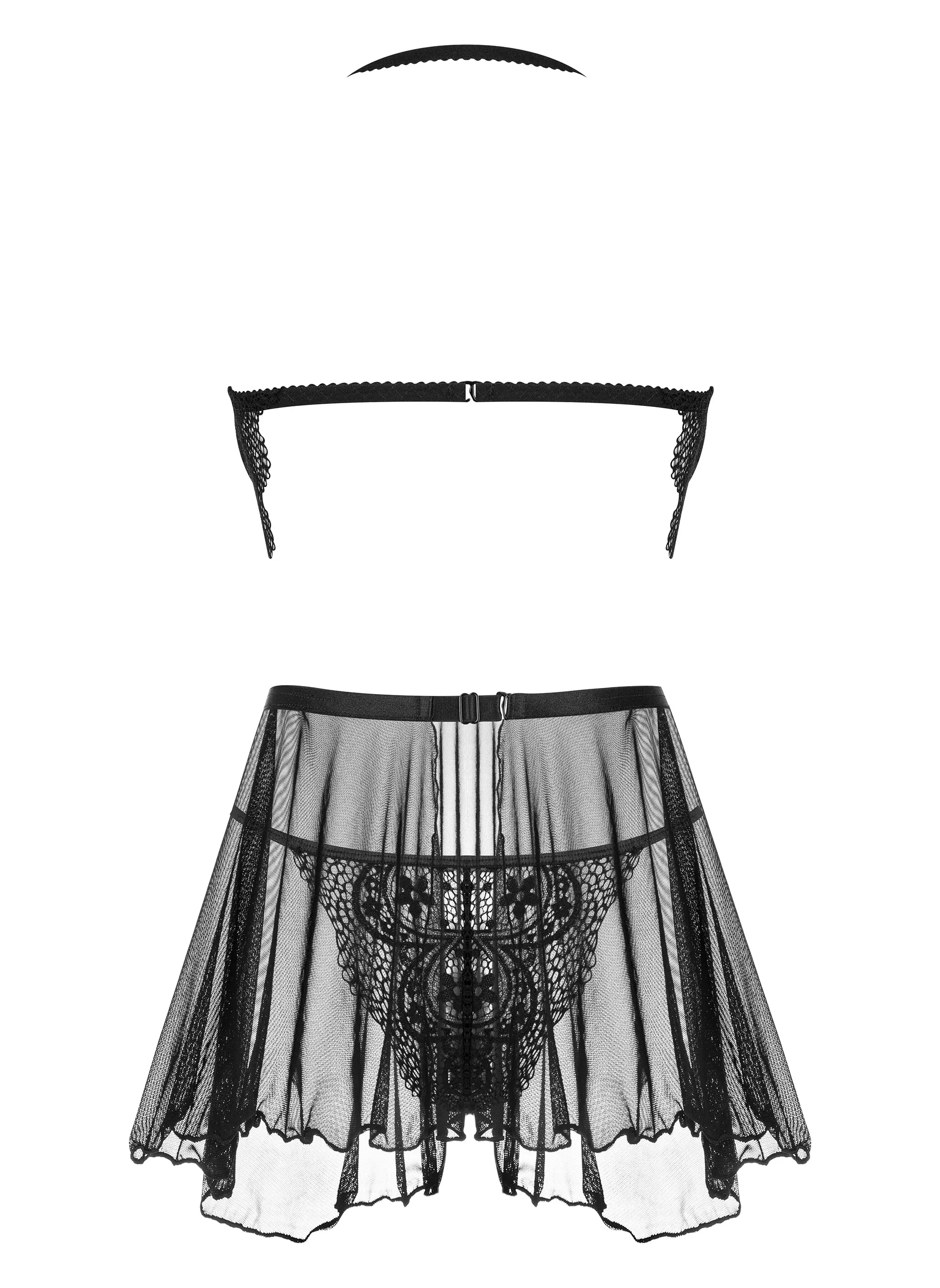 Beauty Night Dark Mirage Sheer Mesh Lace Chemise — view 5