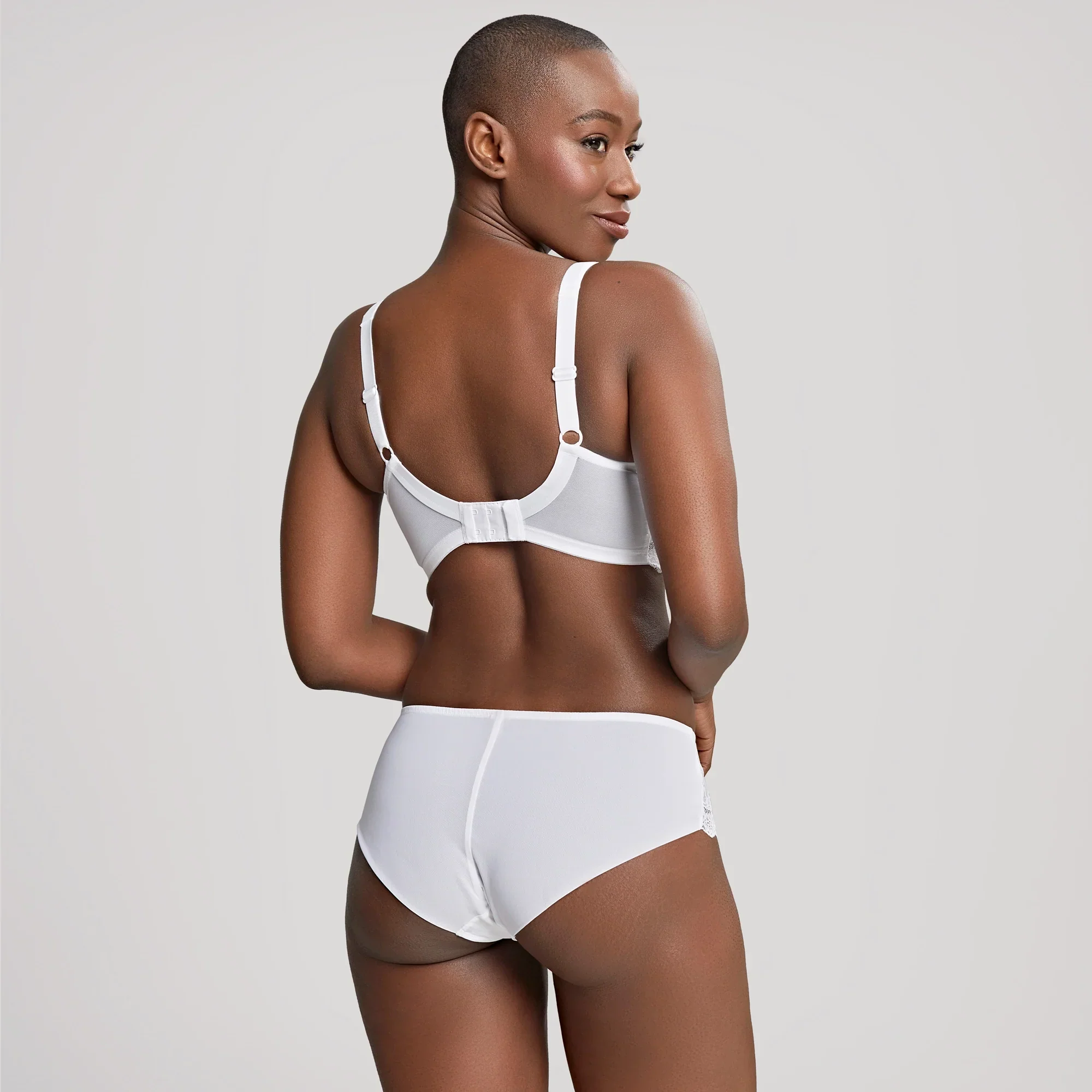 Panache Ana Brief Soft Lace Panty White — view 4