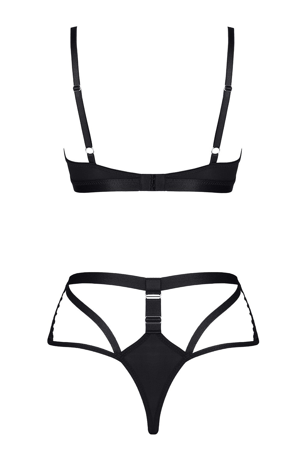 Demoniq Sarita Soft Lace Bra & High Waisted Shorts — view 7