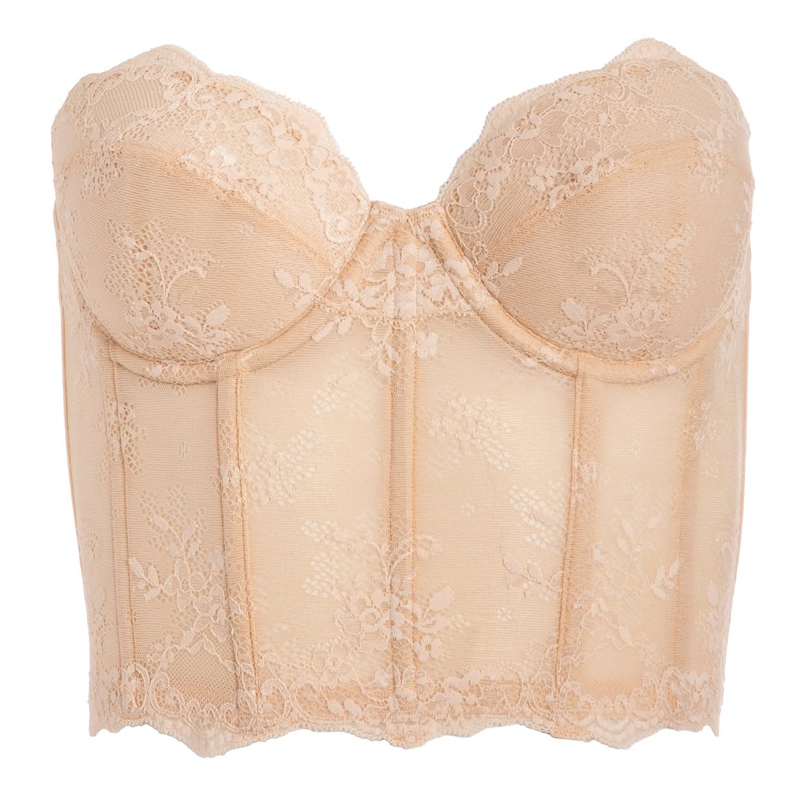 Dominique Taylor Latte Backless Strapless Lace Bra — view 6