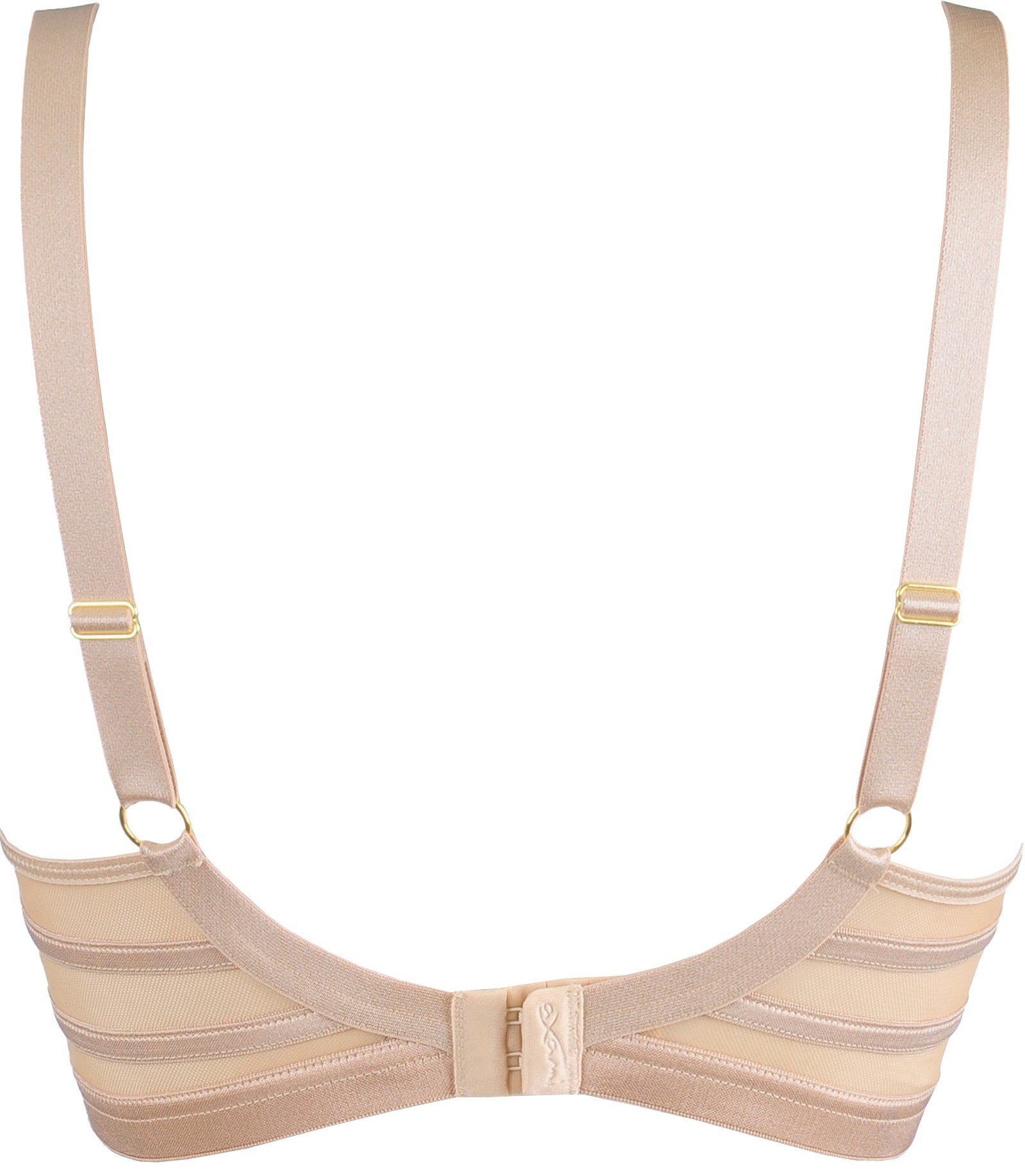 Axami Linea Nude Soft Sheer Mesh Balconette Bra — view 4