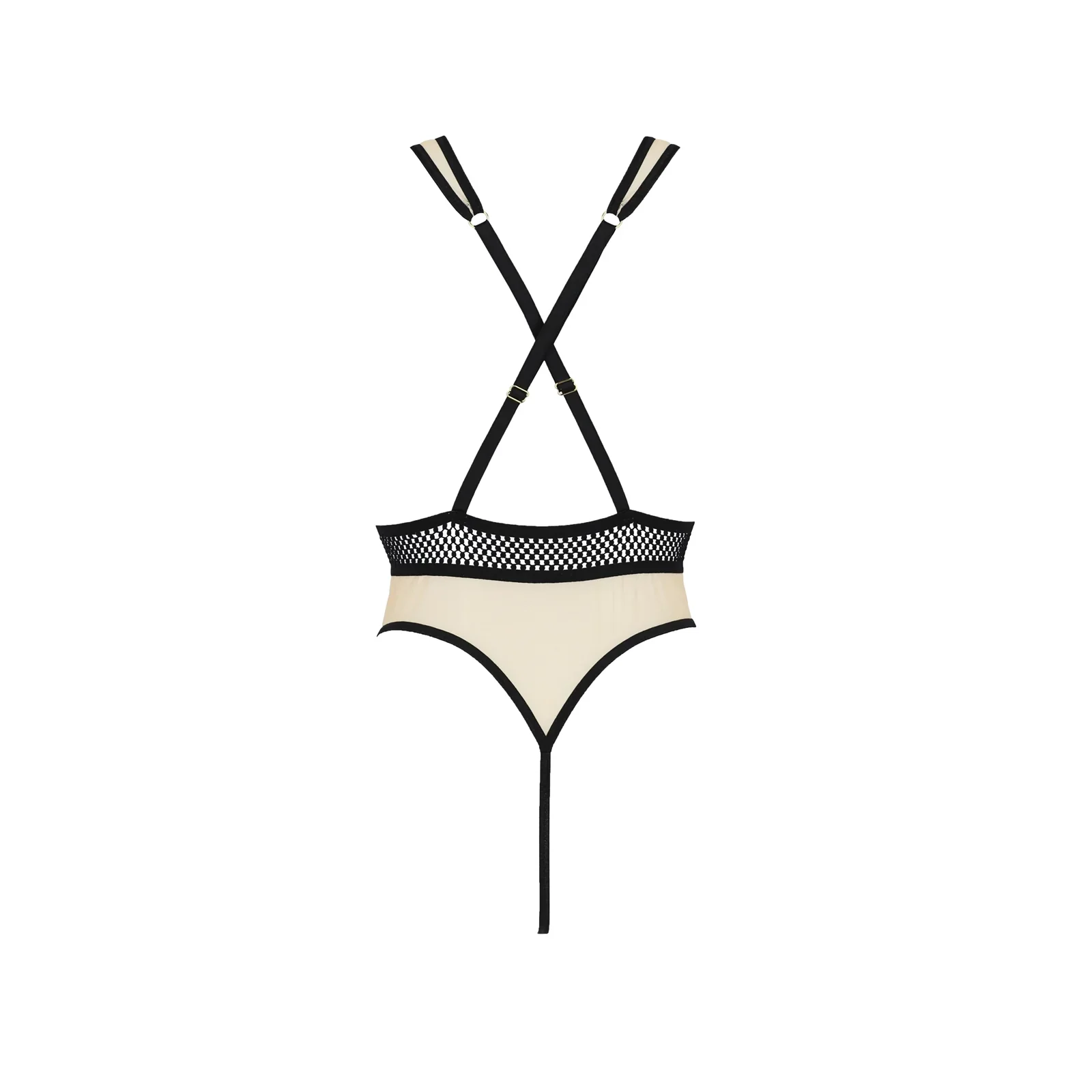 Sheer Mesh Deep V-Neck Bodysuit Passion Viena — view 4