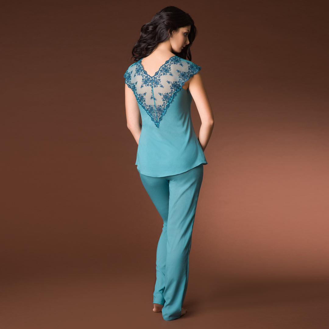 Sheer Lace Pajama Top Vova Lingerie Cosima — view 3
