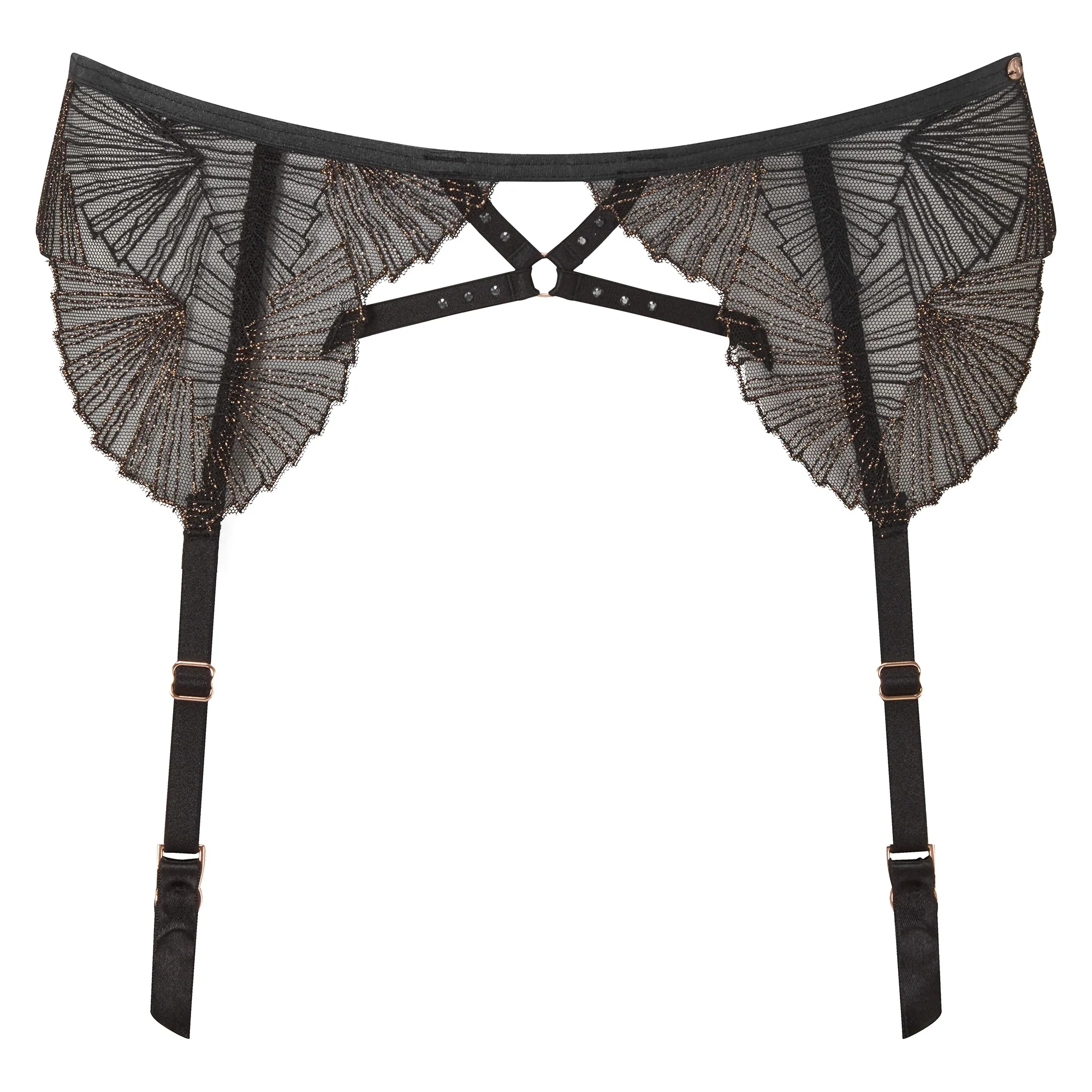 Gossard VIP Captivate Sheer Mesh Garter Belt — view 3
