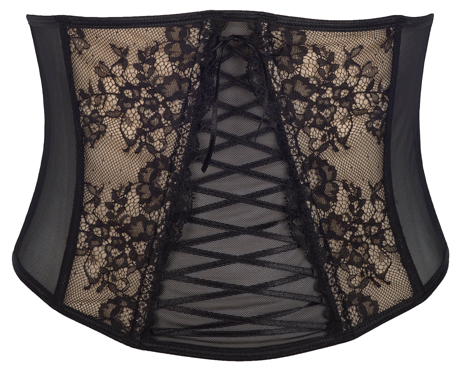 Axami Peanut Tarte Sheer Lace-Up Waist Cincher — view 3