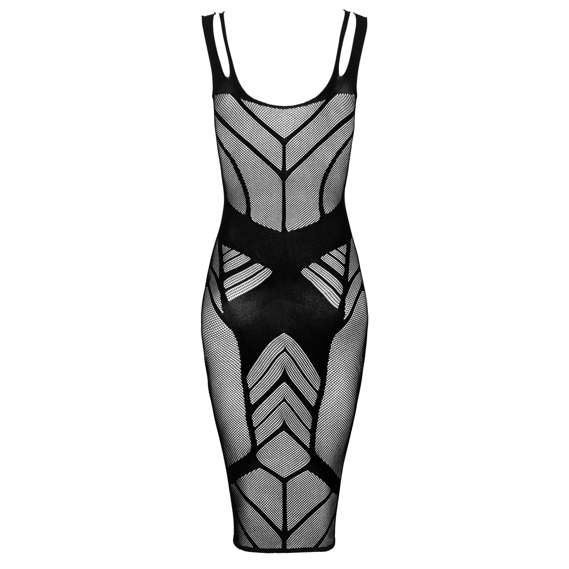 Obsessive Flirtatious Curves Black Sheer Dress — view 6