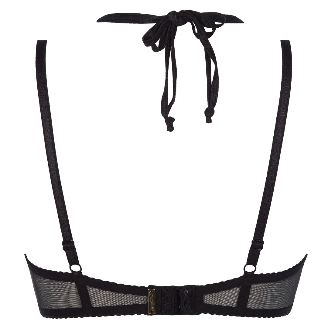 Axami Tamarillo Sorbet Sheer Peek-a-Boo Bra — view 6