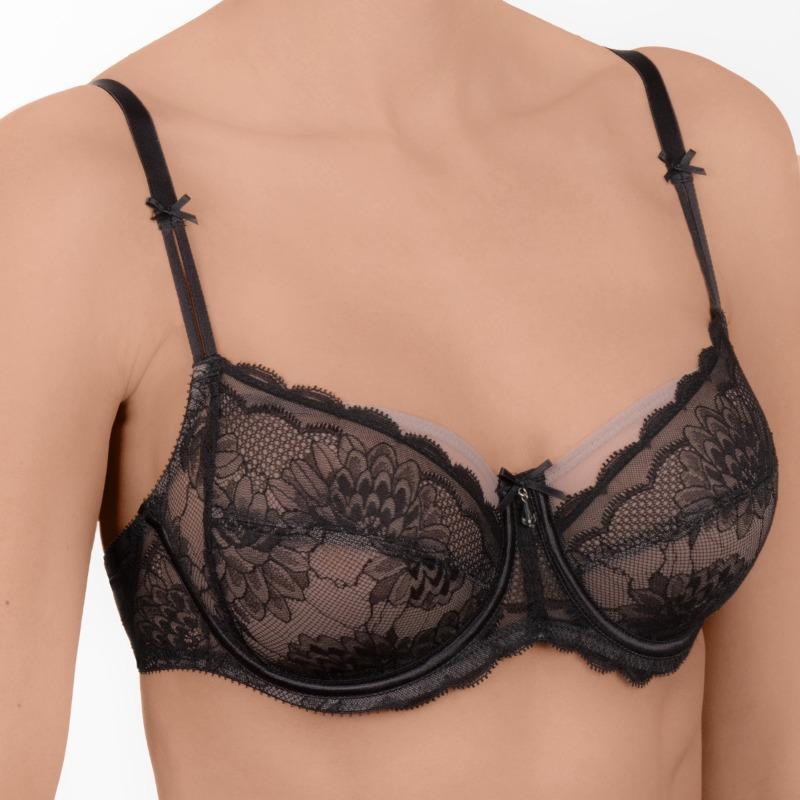 Conturelle Whisper Semi Sheer Lace Full Figure Bra — view 3