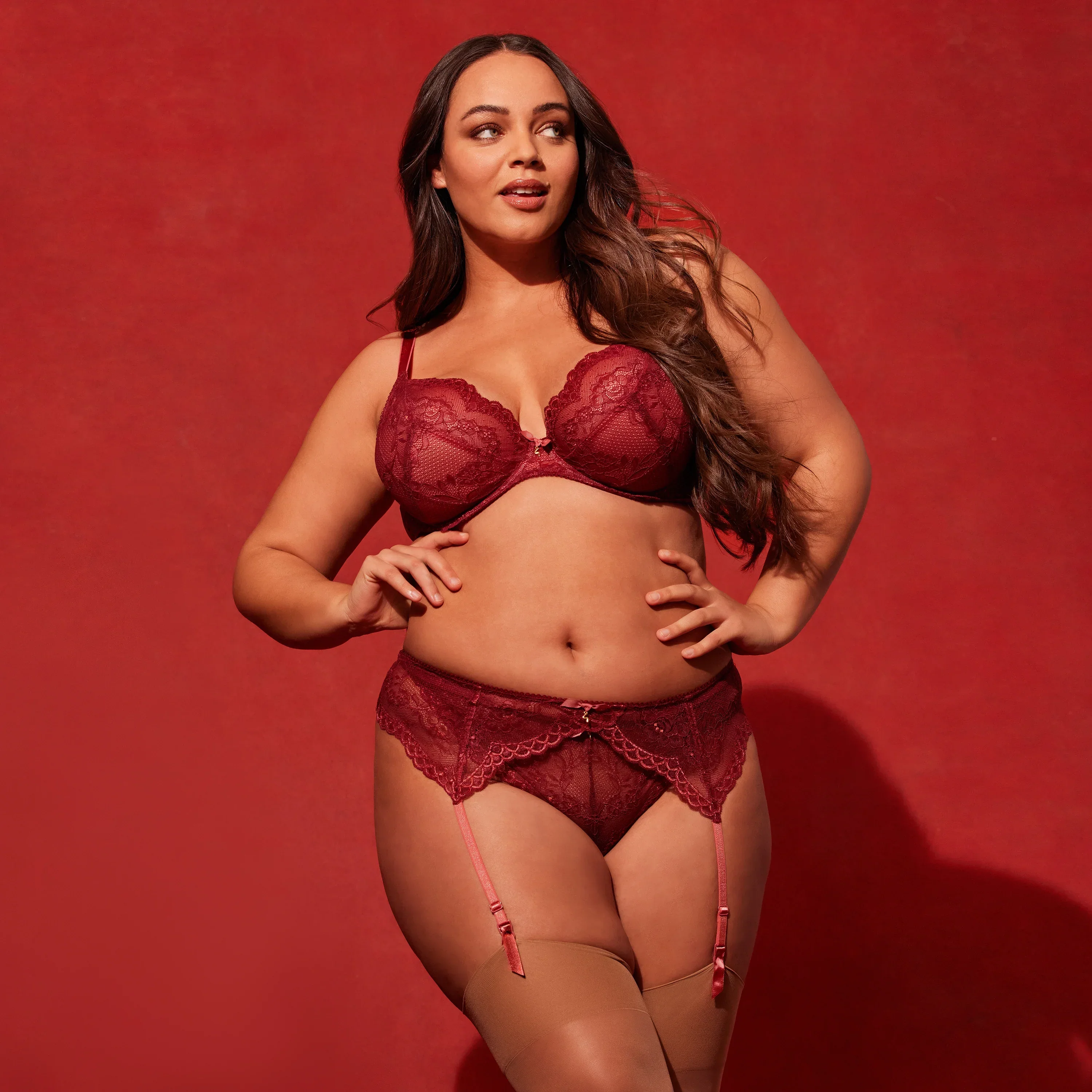 Gossard Superboost Lace Raspberry Sorbet Sheer Thong Panty — view 7