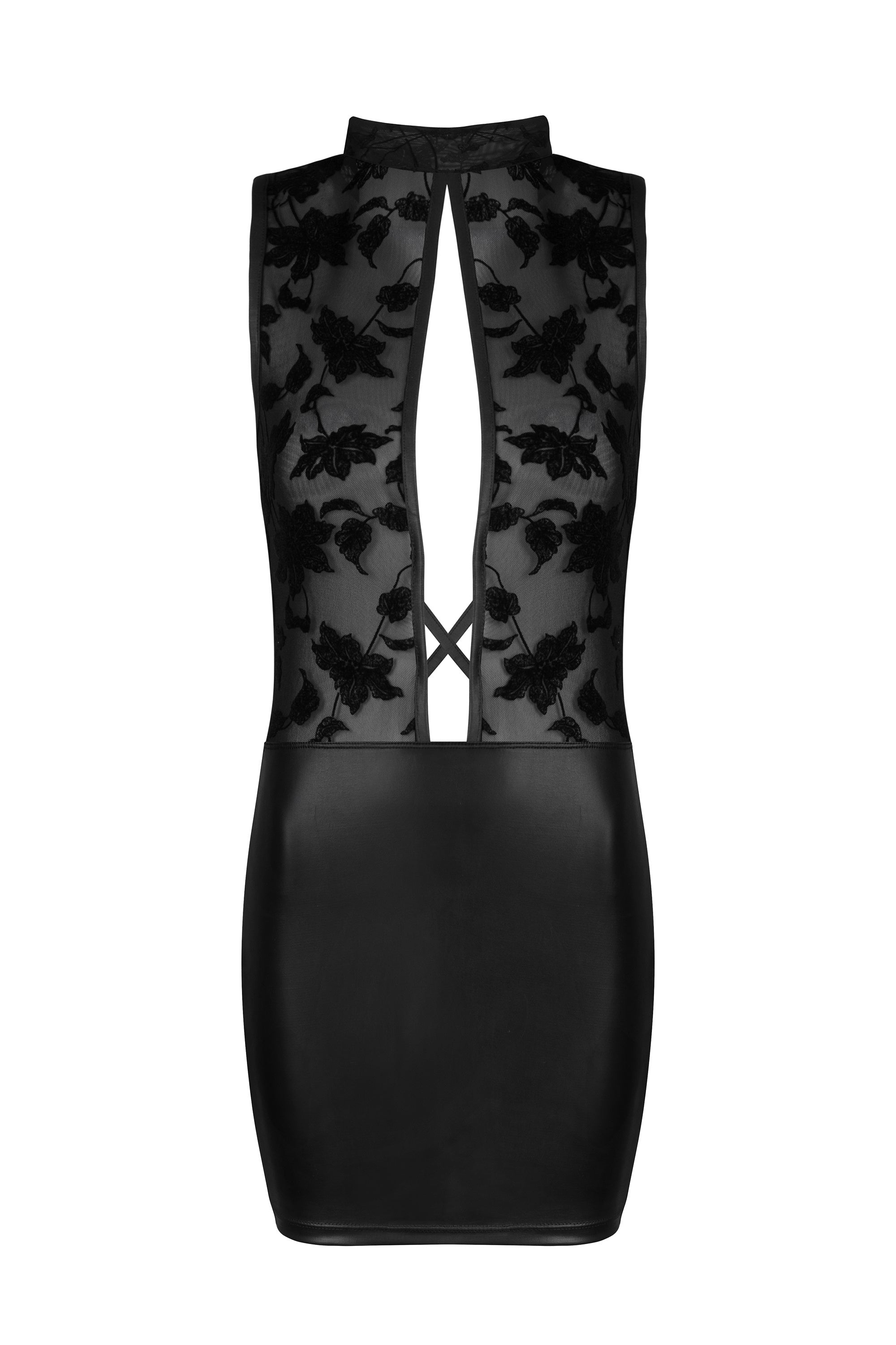 Beauty Night Cameron Elegant Deep Neckline Mini Dress — view 7