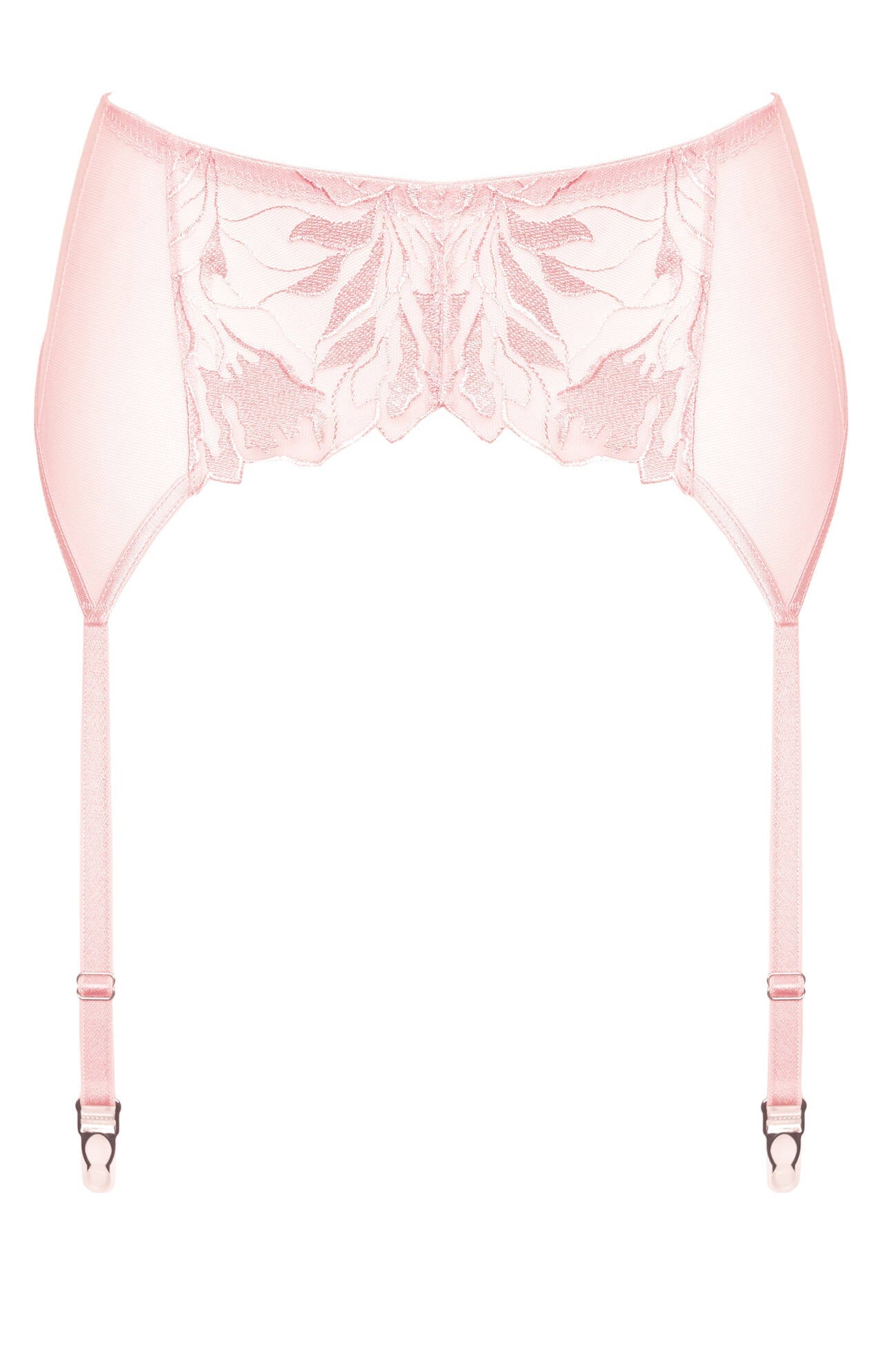 Gorteks Coco Pink High Waist Mesh Garter Belt — view 6