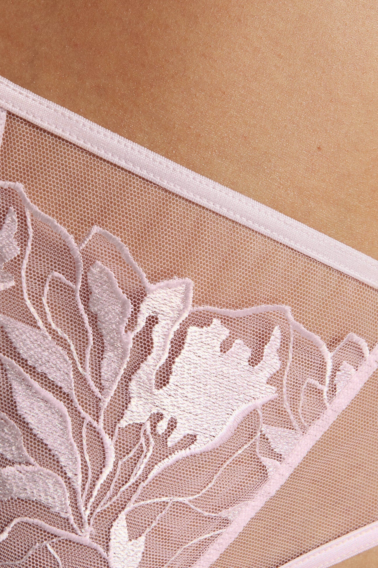Gorteks Coco Pink Sheer Mesh Thong Panty — view 5