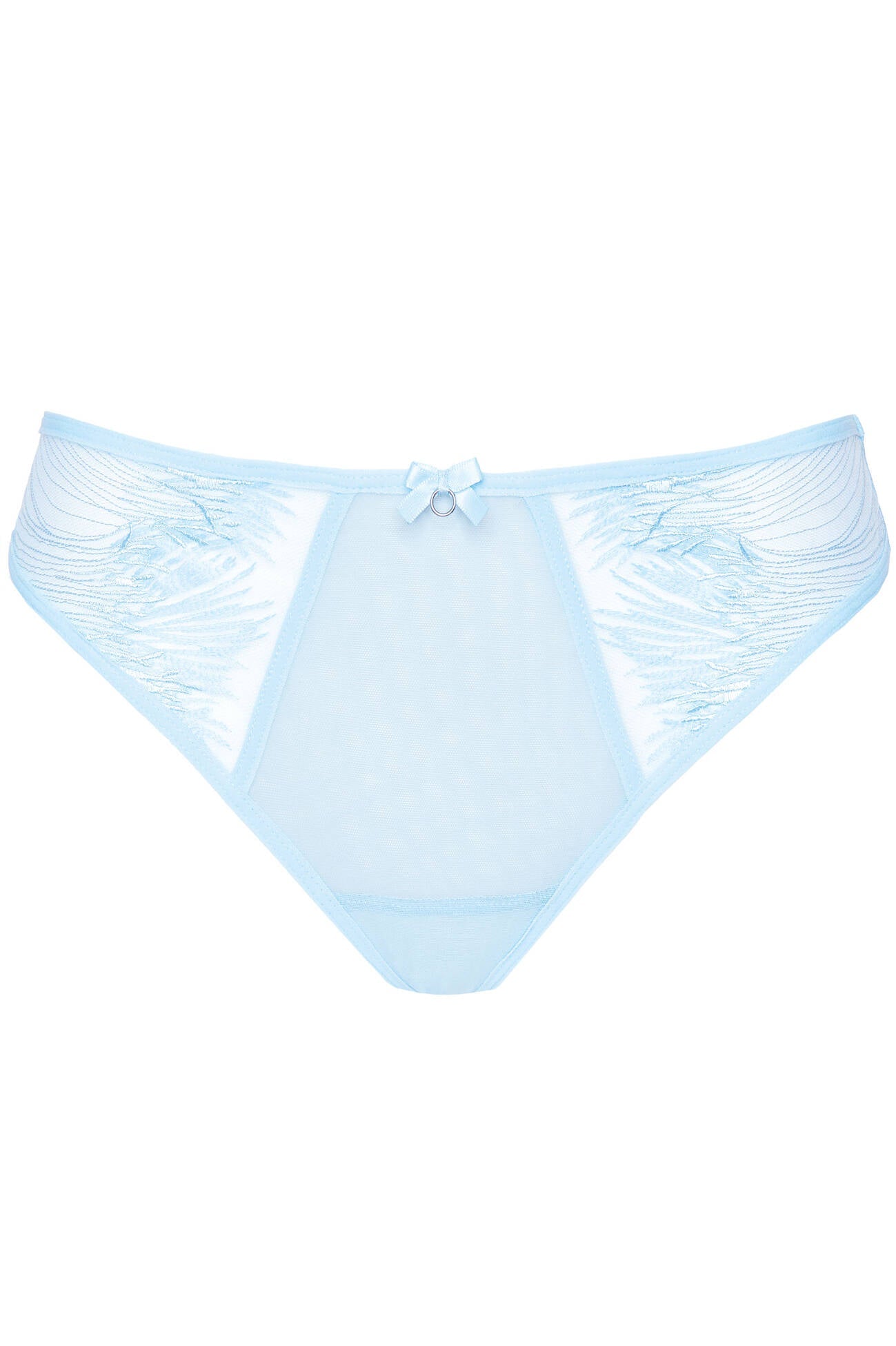 Gorteks Mable Baby Blue Sheer Mesh Thong Panty — view 3