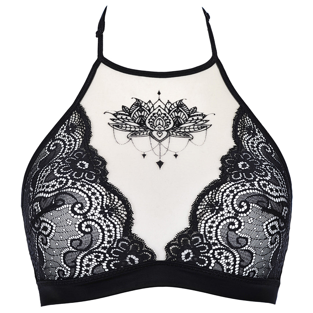 Axami Julianne Sheer Lace Wireless Bralette — view 5