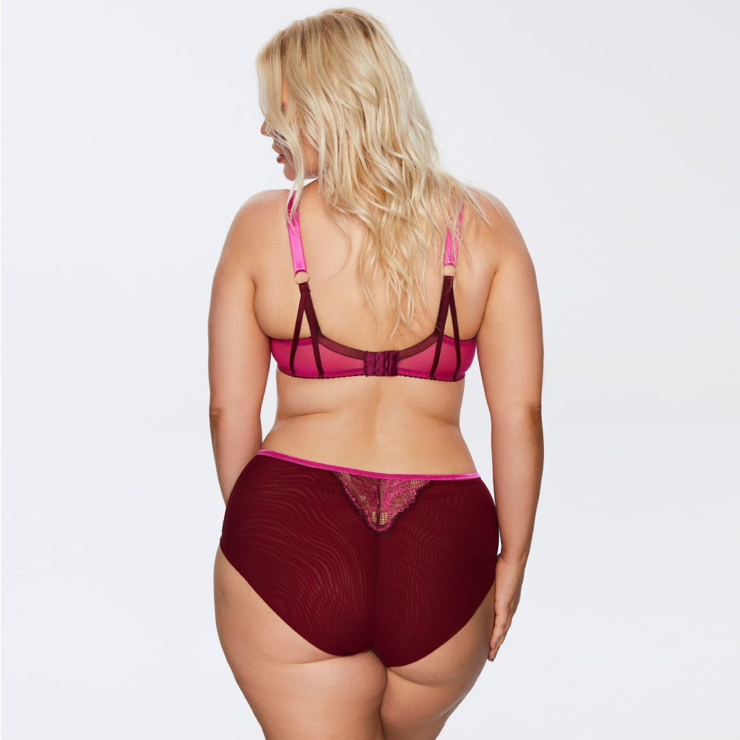 Kinga Love Promise Sheer Mesh Full Figure Lace Bra — view 4