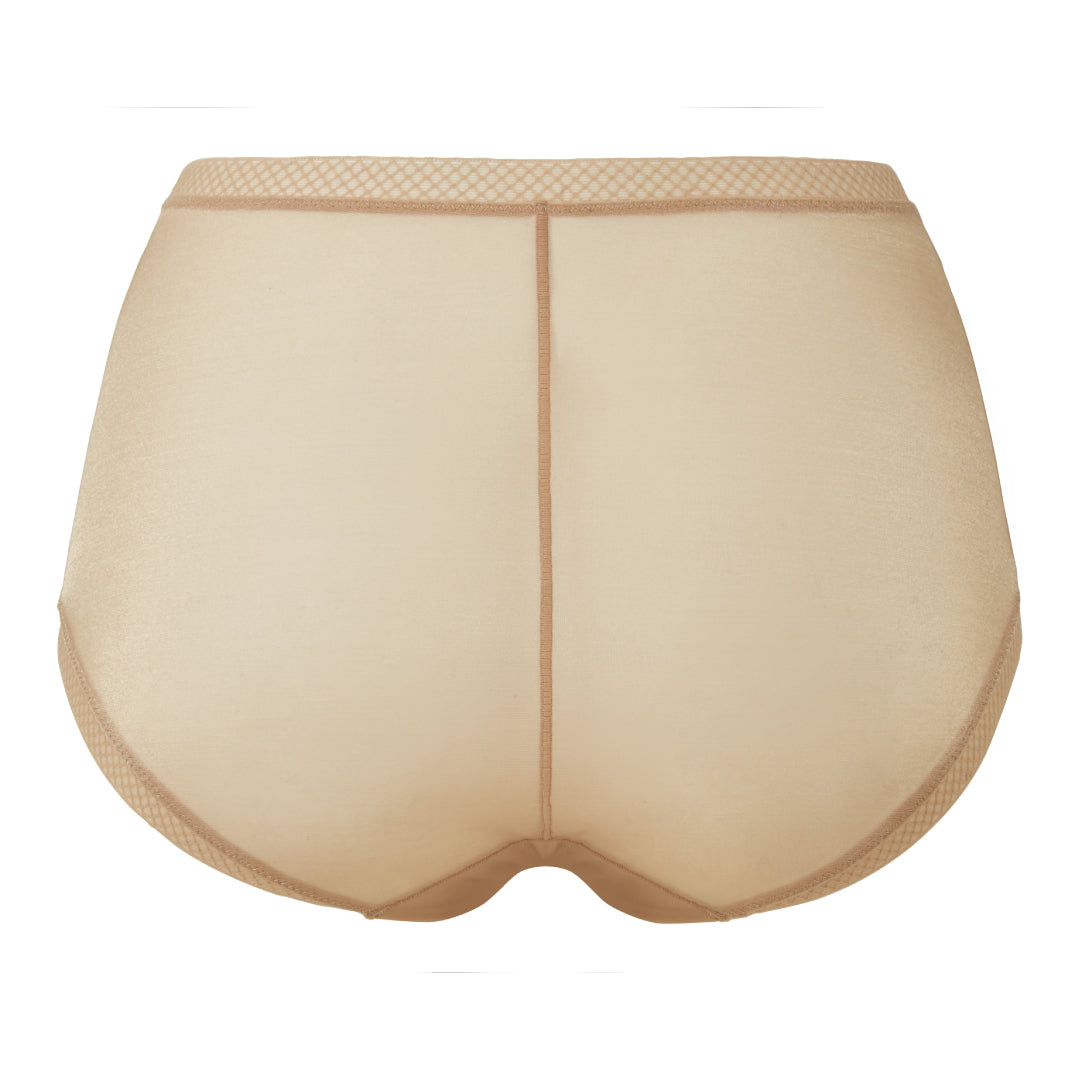 Gossard Glossies Nude Sheer High Waist Brief Panty — view 6