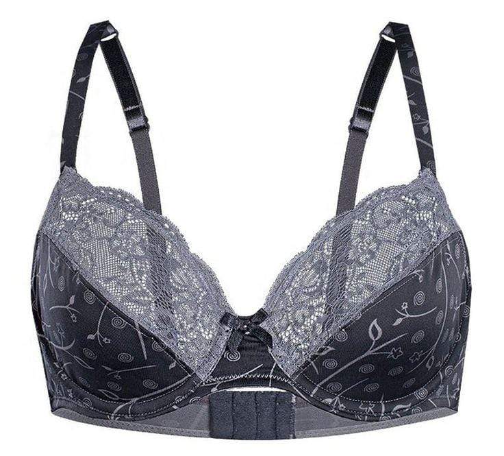 Sassa Silver Blossom Semi Sheer Full Figure Bra — view 4