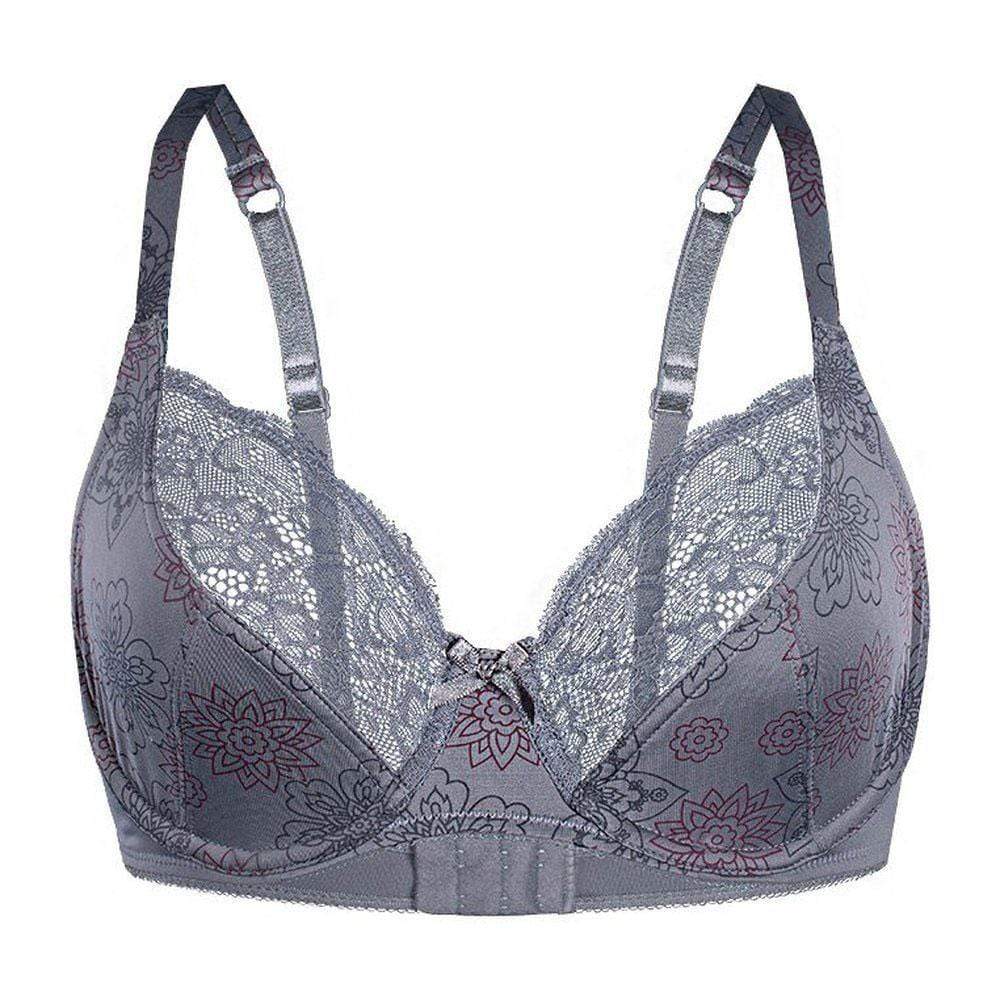 Sassa Pretty Floral Semi Sheer Lace Trim Demi Bra — view 3