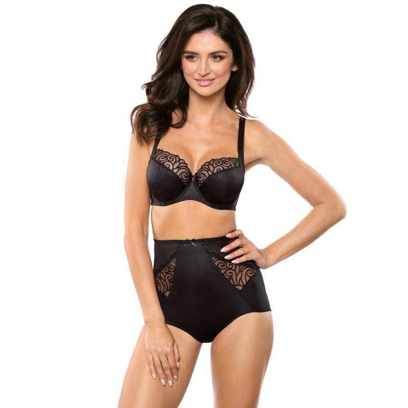 Gorteks Onyx Sheer Embroidery Plus Size Bra — view 4