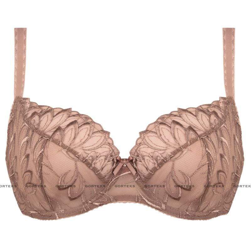 Gorteks Dakota Sheer Floral Embroidery Plus Size Bra — view 3