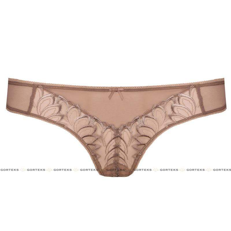Gorteks Dakota Sheer Floral Embroidery Thong Panty — view 3