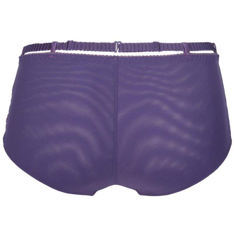 Axami Miami Vibe Purple Sheer Lace Boyshort Panty — view 4
