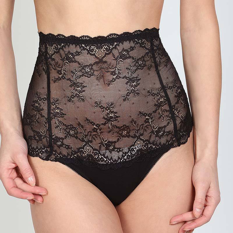 Orhideja Stunner Sheer Lace Ultra High Waist Panty Navy Blue — view 3