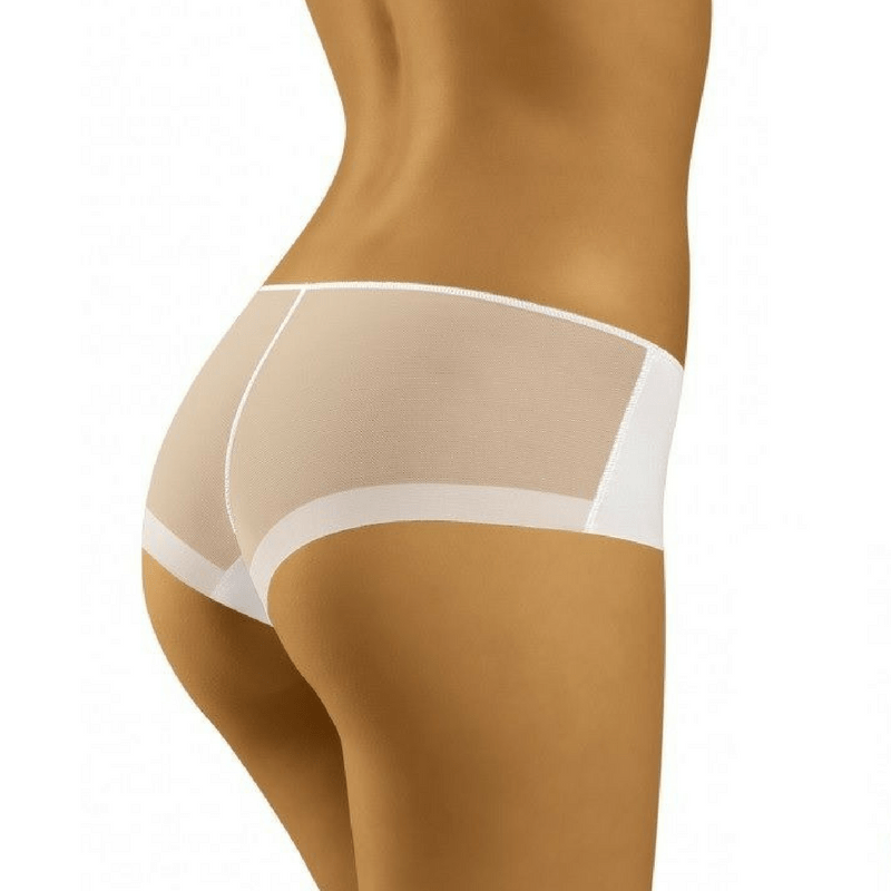 Wolbar Evita Sheer Mesh Back Boyshorts Panty