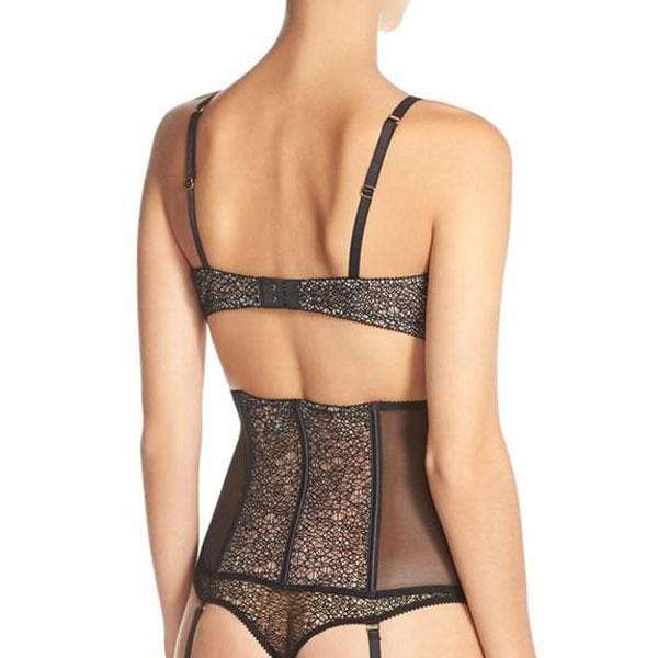Addiction Provocante Sheer Mesh Corset Garter Belt — view 4