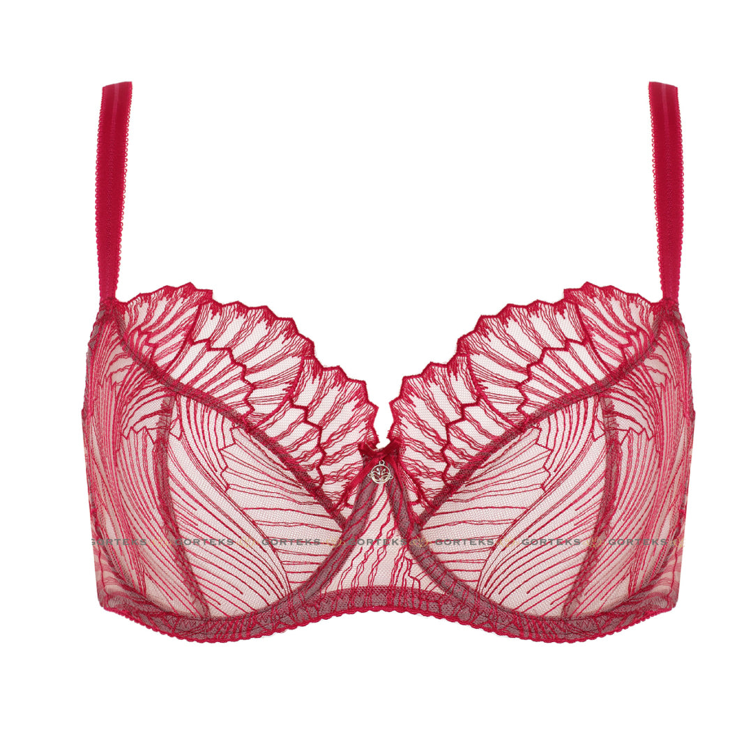 Gorteks Sierra Sheer Mesh Embroidery Full Coverage Bra — view 4