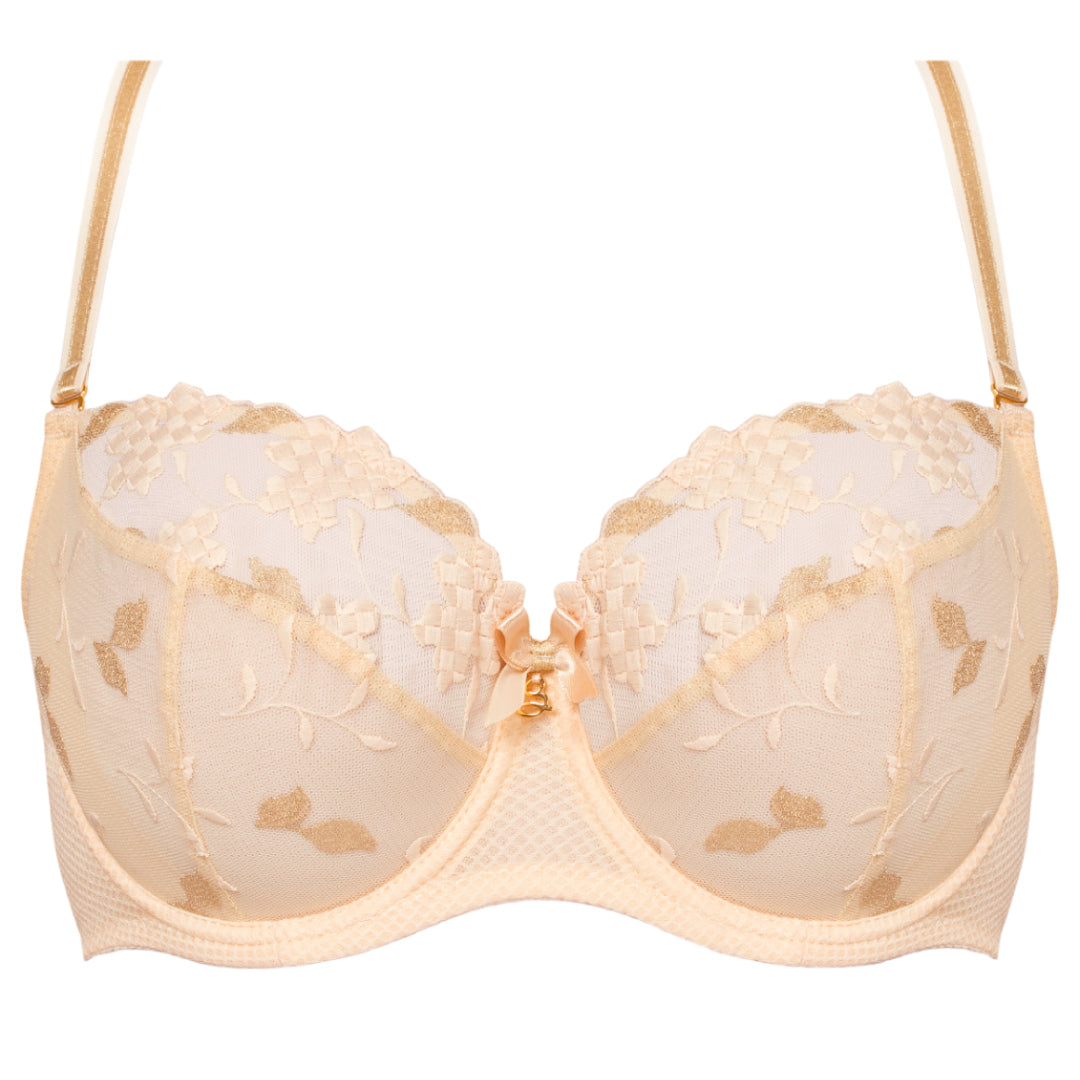 Samanta Valeria Biscuit Sheer Mesh Full Figure Bra — view 5
